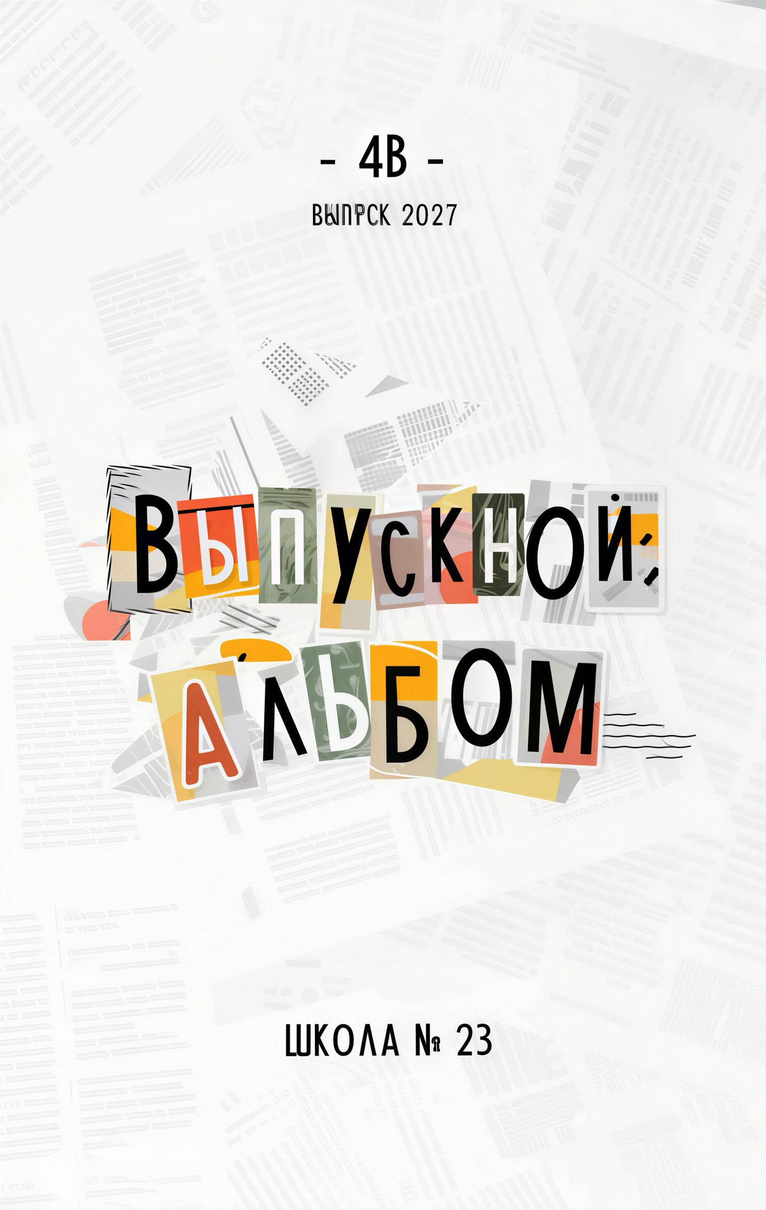 Обложка выпускного альбома «Образцы цветового оформления альбомов для начальной школы» для начальной школы в Ярославле